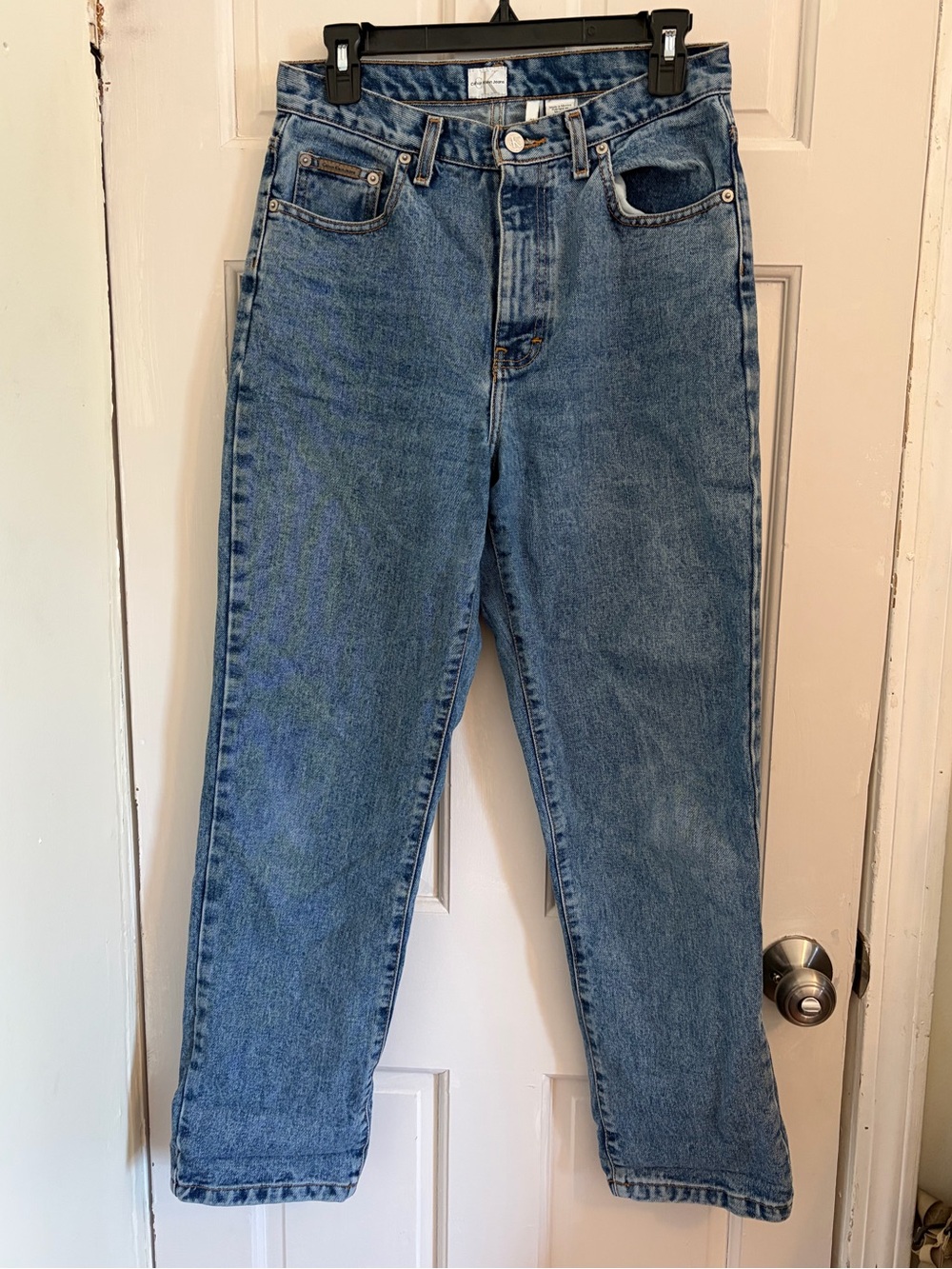 Vintage 90s Calvin Klein Jeans Easy Fit Zipper Fly Jean Double Stone Wash size 8